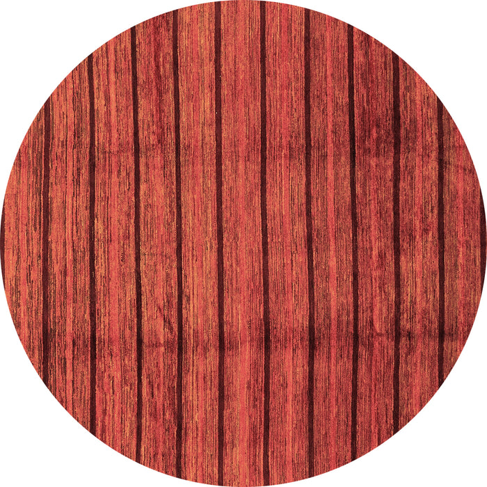 Round Machine Washable Abstract Brown Modern Rug, wshabs3245brn