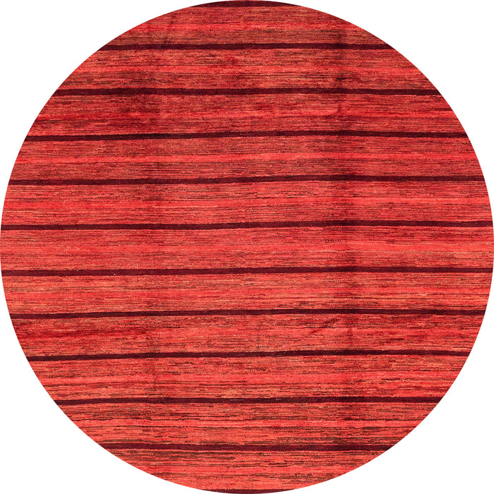 Round Abstract Red Modern Rug, abs3245