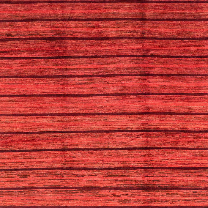 Square Abstract Red Modern Rug, abs3245