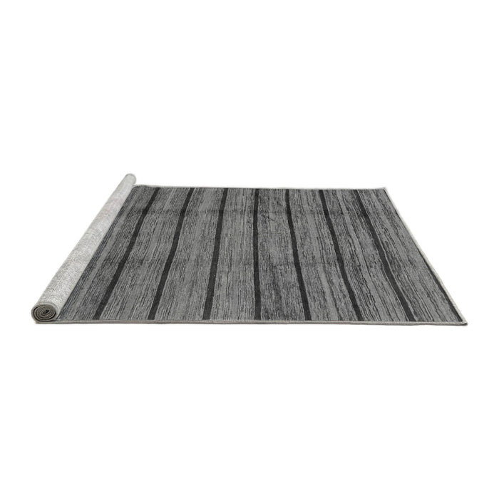 Sideview of Machine Washable Abstract Gray Modern Rug, wshabs3245gry