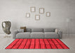 Modern Red Washable Rugs