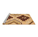 Sideview of Machine Washable Abstract Red Rug, wshabs3246