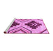 Sideview of Machine Washable Southwestern Purple Country Area Rugs, wshabs3246pur