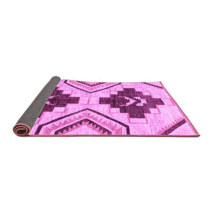 Sideview of Southwestern Purple Country Rug, abs3246pur