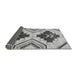 Sideview of Southwestern Gray Country Rug, abs3246gry