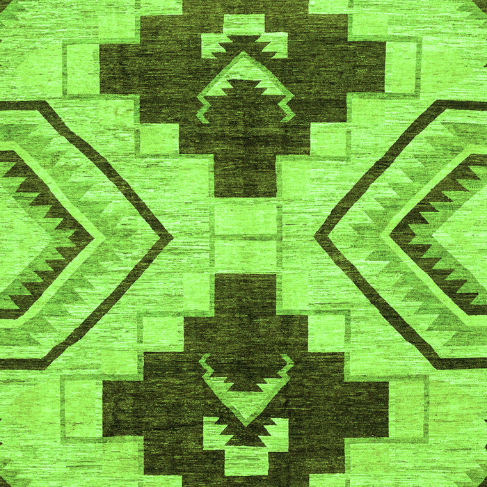 Southwestern Green Country Rug, abs3246grn