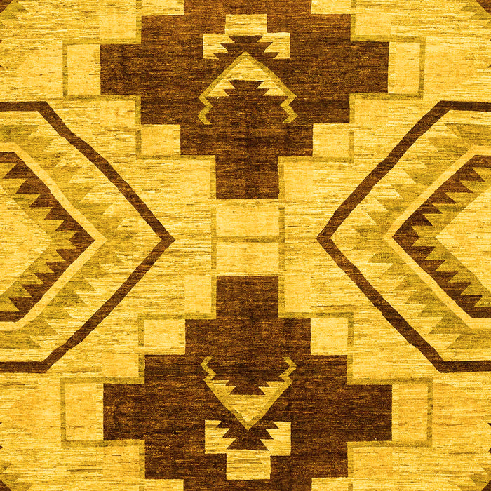 Southwestern Yellow Country Rug, abs3246yw