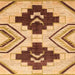 Square Abstract Red Southwestern Rug, abs3246