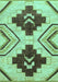 Southwestern Turquoise Country Rug, abs3246turq