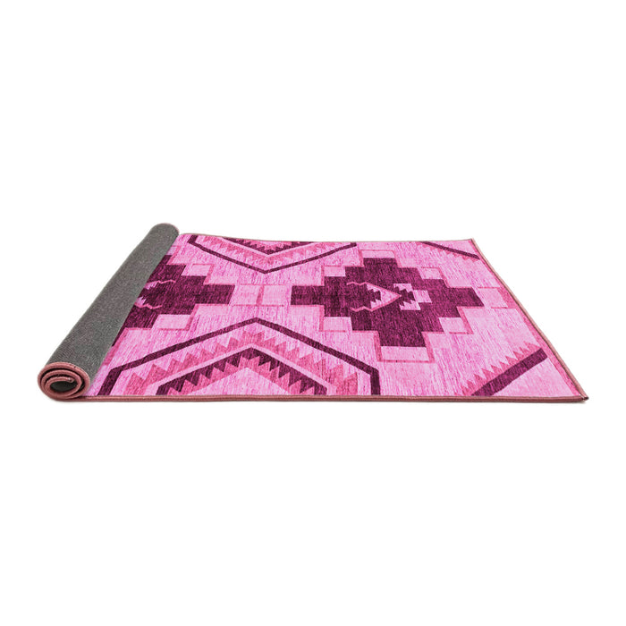 Sideview of Southwestern Pink Country Rug, abs3246pnk