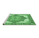 Sideview of Machine Washable Persian Emerald Green Traditional Area Rugs, wshabs3247emgrn