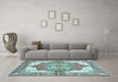 Machine Washable Persian Light Blue Traditional Rug in a Living Room, wshabs3247lblu