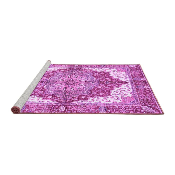 Sideview of Machine Washable Persian Purple Traditional Area Rugs, wshabs3247pur