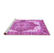 Sideview of Machine Washable Persian Purple Traditional Area Rugs, wshabs3247pur