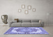 Machine Washable Persian Blue Traditional Rug in a Living Room, wshabs3247blu