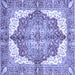 Square Persian Blue Traditional Rug, abs3247blu