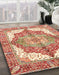Machine Washable Abstract Red Rug in a Family Room, wshabs3247