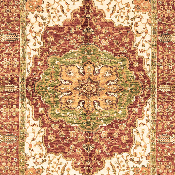 Machine Washable Persian Brown Traditional Rug, wshabs3247brn