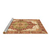 Sideview of Machine Washable Persian Brown Traditional Rug, wshabs3247brn