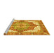 Sideview of Machine Washable Persian Yellow Traditional Rug, wshabs3247yw