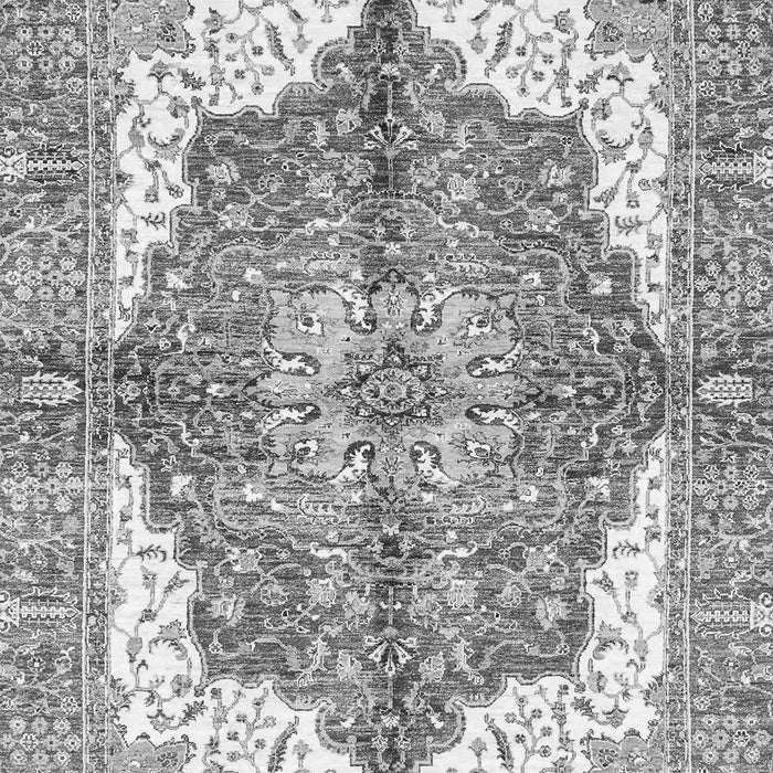 Machine Washable Persian Gray Traditional Rug, wshabs3247gry