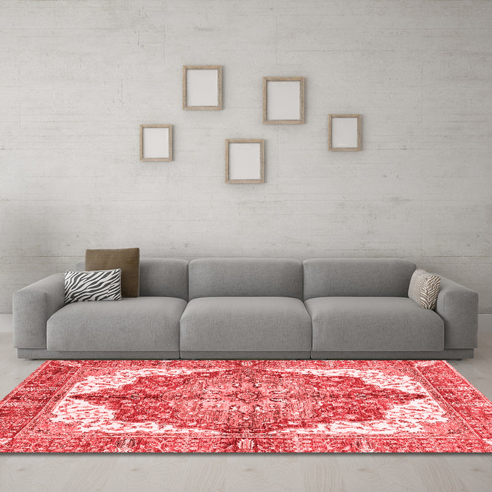 Traditional Red Washable Rugs