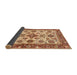 Sideview of Abstract Sandy Brown Oriental Rug, abs3248