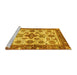 Sideview of Machine Washable Oriental Yellow Traditional Rug, wshabs3248yw