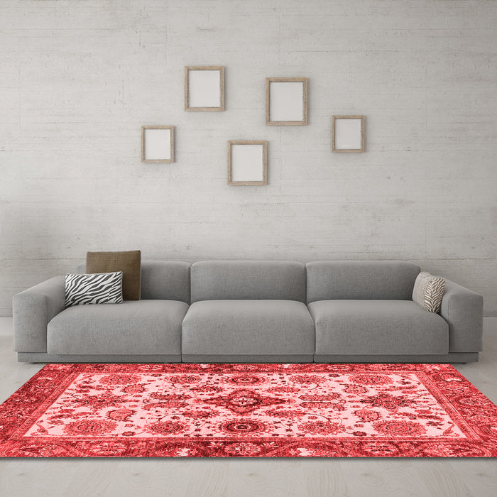 Traditional Red Washable Rugs