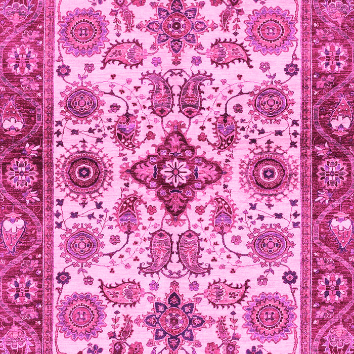 Machine Washable Oriental Pink Traditional Rug, wshabs3248pnk