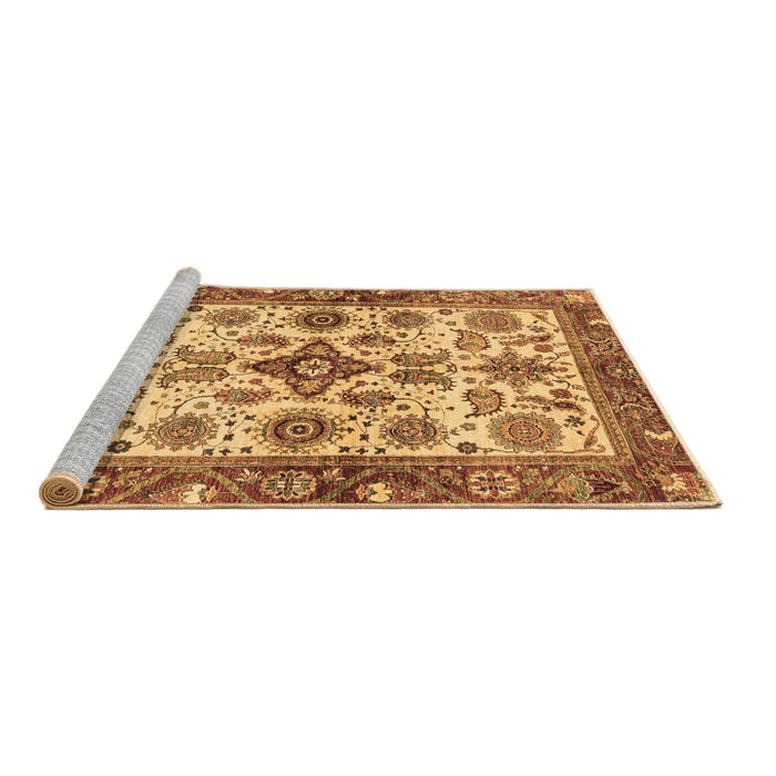 Sideview of Machine Washable Oriental Brown Traditional Rug, wshabs3248brn