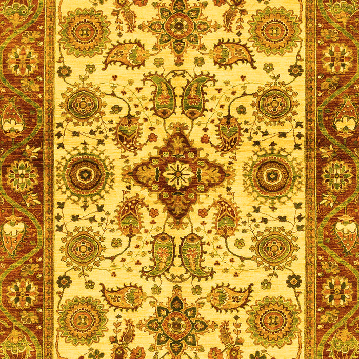 Oriental Yellow Traditional Rug, abs3248yw