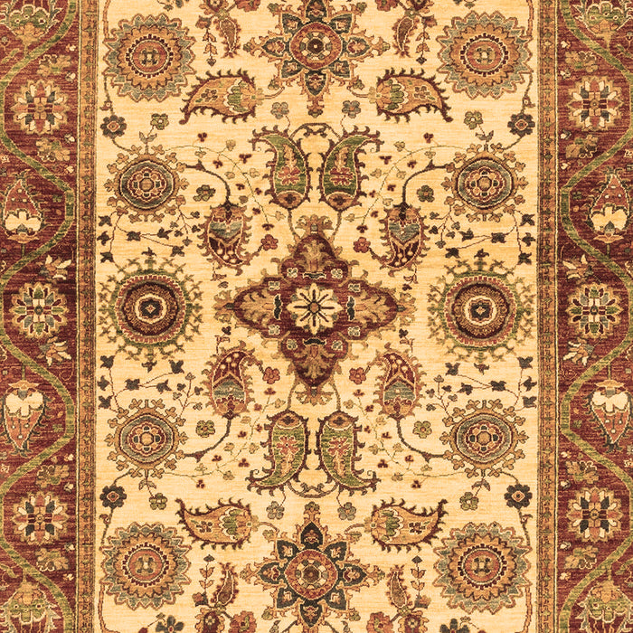 Machine Washable Oriental Brown Traditional Rug, wshabs3248brn
