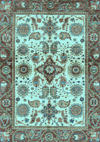 Oriental Light Blue Traditional Rug, abs3248lblu