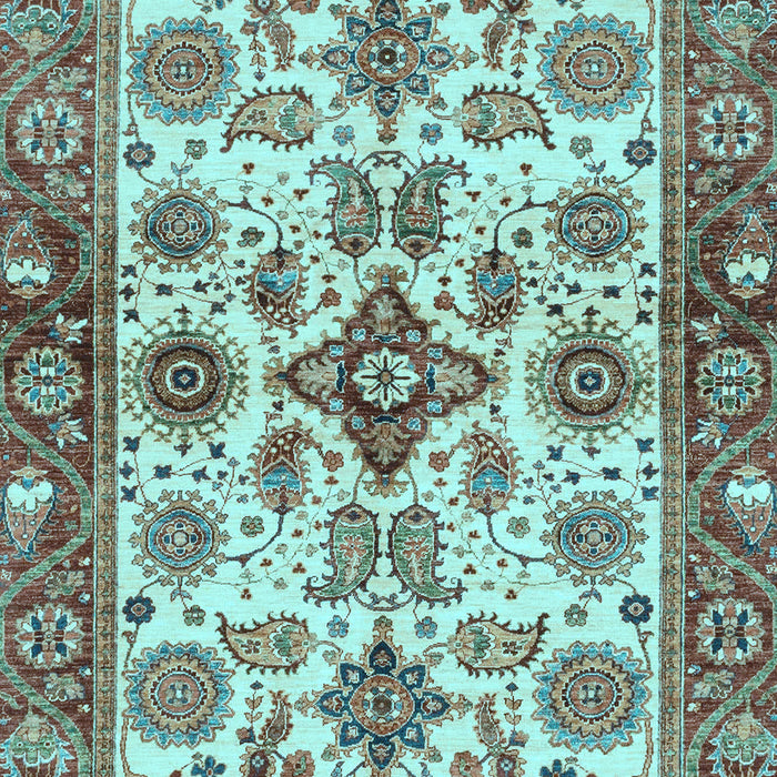 Oriental Light Blue Traditional Rug, abs3248lblu