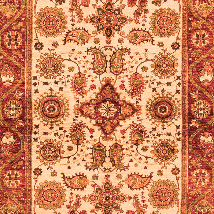 Oriental Orange Traditional Rug, abs3248org