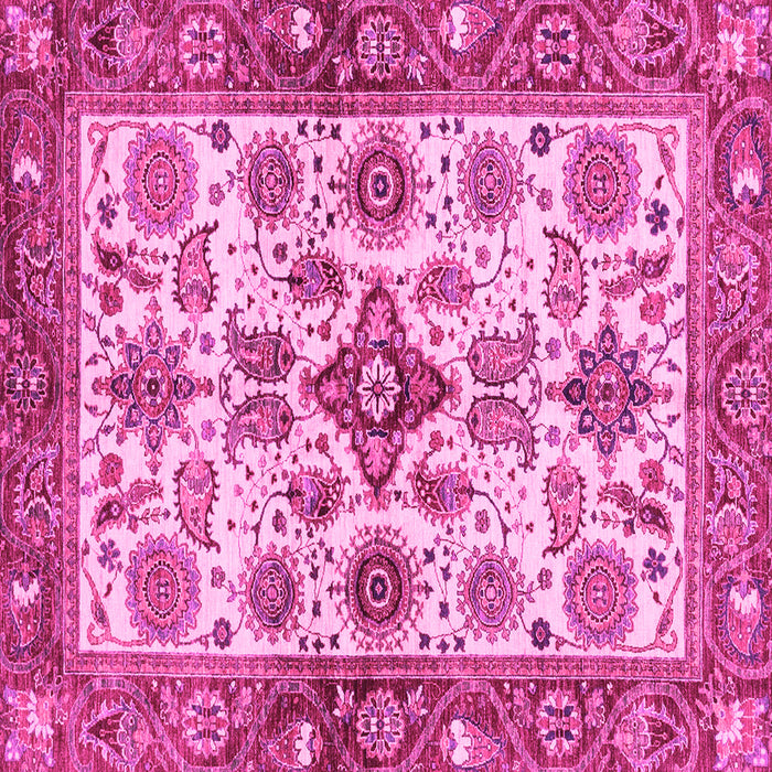 Square Oriental Pink Traditional Rug, abs3248pnk