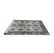 Sideview of Machine Washable Oriental Gray Traditional Rug, wshabs3248gry