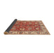 Sideview of Abstract Red Modern Rug, abs3249