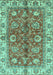 Abstract Turquoise Modern Rug, abs3249turq