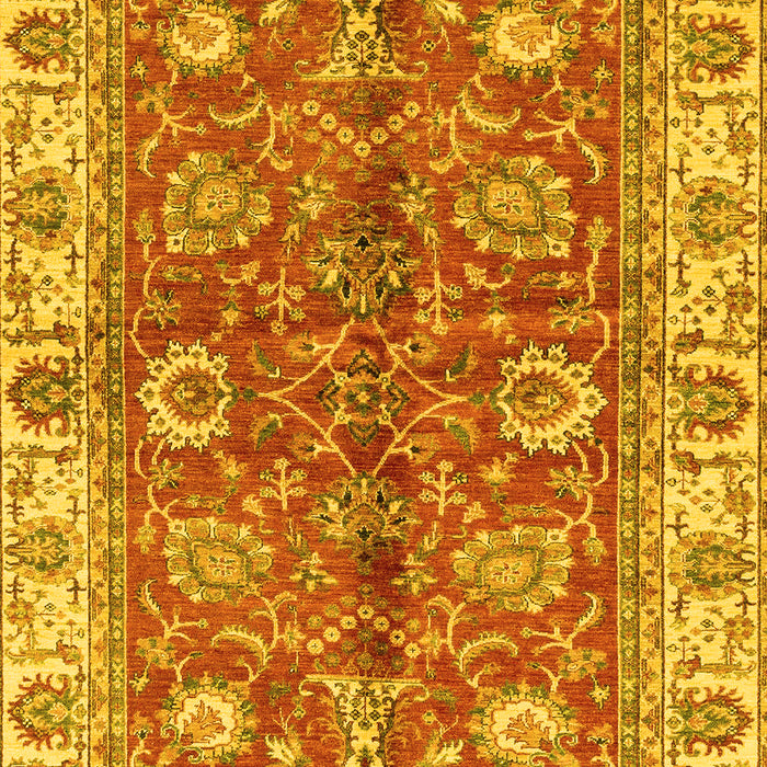 Abstract Yellow Modern Rug, abs3249yw