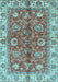 Abstract Light Blue Modern Rug, abs3249lblu