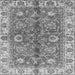 Square Abstract Gray Modern Rug, abs3249gry