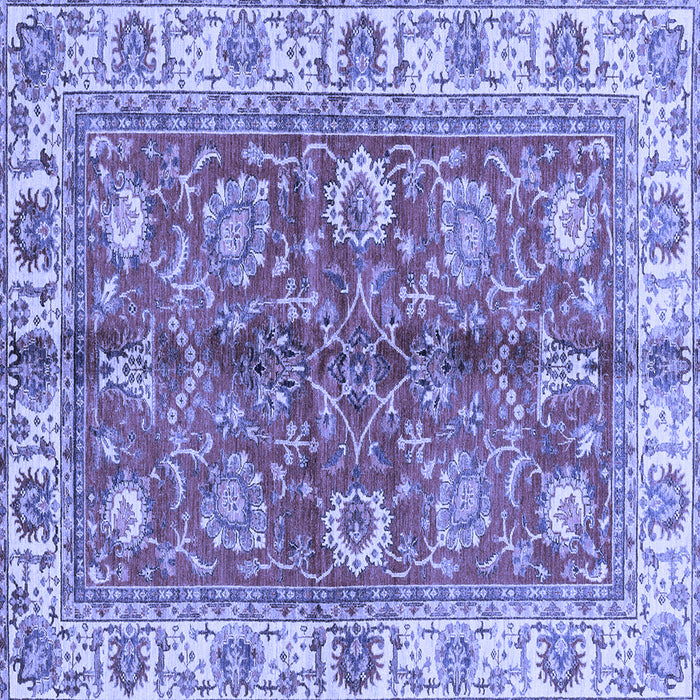 Square Machine Washable Abstract Blue Modern Rug, wshabs3249blu