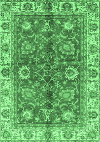 Abstract Emerald Green Modern Rug, abs3249emgrn