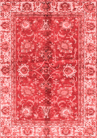 Abstract Red Modern Rug, abs3249red