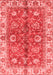 Abstract Red Modern Area Rugs