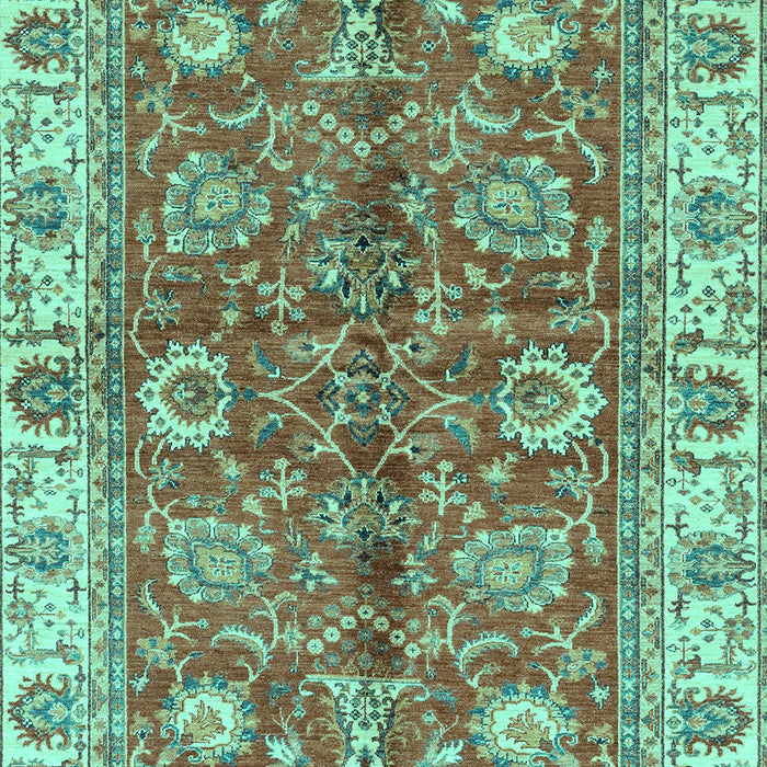 Machine Washable Abstract Turquoise Modern Area Rugs, wshabs3249turq