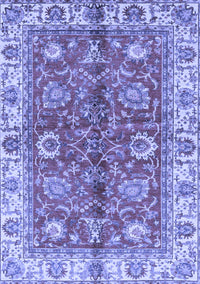 Abstract Blue Modern Rug, abs3249blu