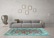 Machine Washable Abstract Light Blue Modern Rug in a Living Room, wshabs3249lblu